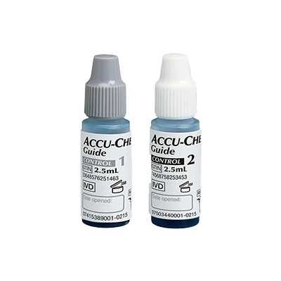 Accu-Chek&reg; Guide solutions de contr&ocirc;le 2x2.5ml